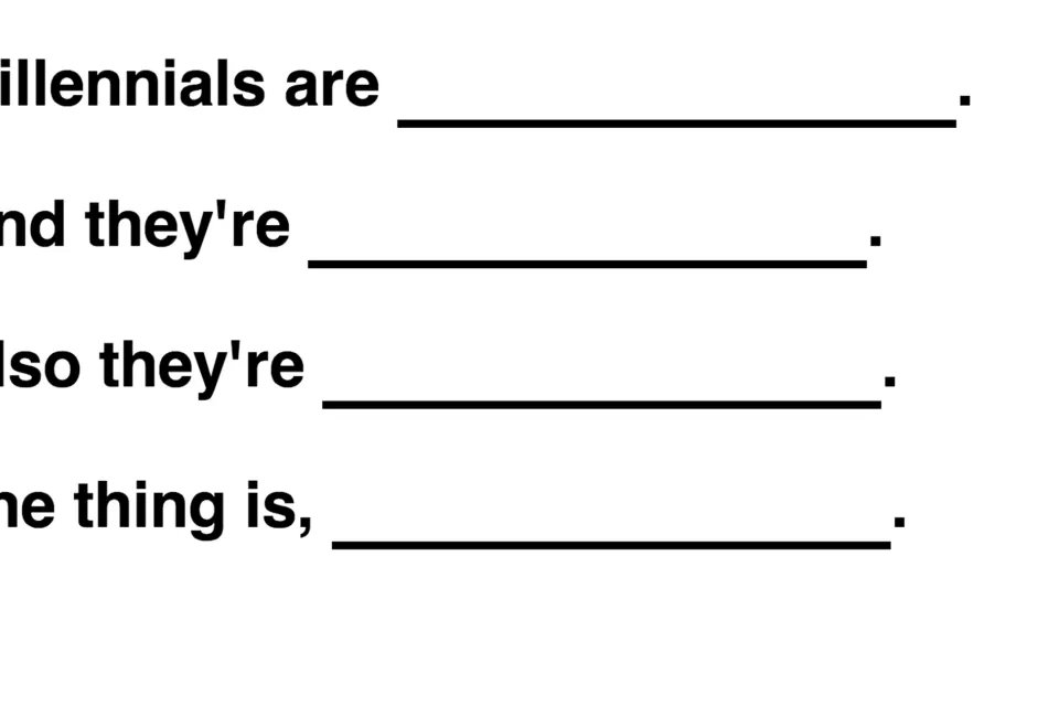 Millennial MadLibs